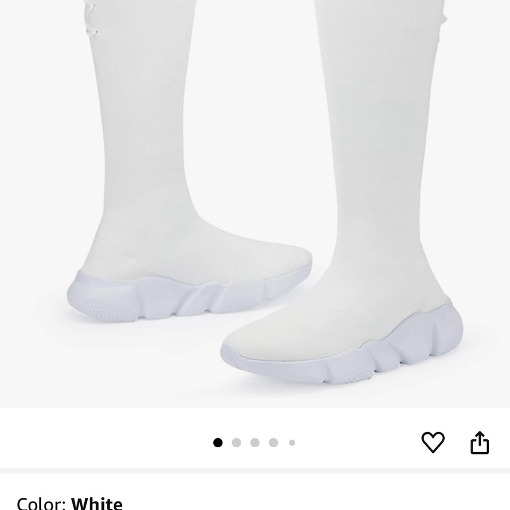 Women's White Sock Sneakers